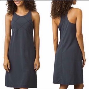 Prana Barton Performance Racerback Gray Athletic Dress